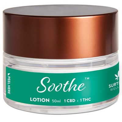 Surterra Texas Soothe™ Lotion with a 1:1 ratio of CBD:THC