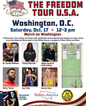The Freedom Tour U.S.A Arrives in Washington D.C. with 1776foreverfree.com