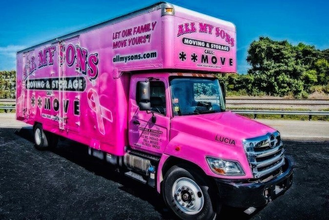 All My Sons Moving Storage Is Moved To Deliver Hope With National Breast Cancer Foundation And Fleet Of 20 Pink Trucks