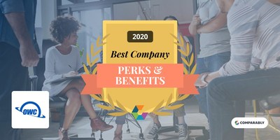 OWC Named Best Company Perks & Benefits by Comparably