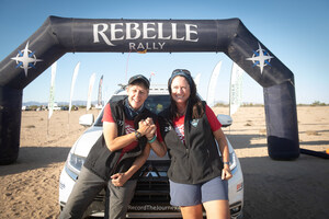 Team Record The Journey And Mitsubishi Outlander PHEV Make History With Electrifying Podium Finish In 2020 Rebelle Rally