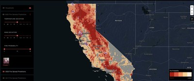 Kettle California Wildfire Prediction Map