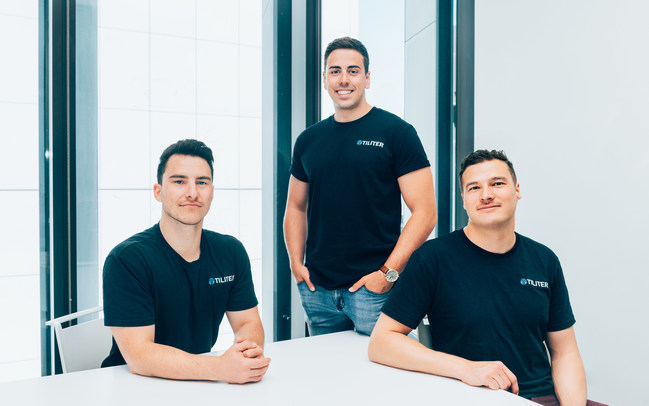 Tiliter's Co-Founders: Chris Sampson, Martin Karafilis and Marcel Herz (left to right)