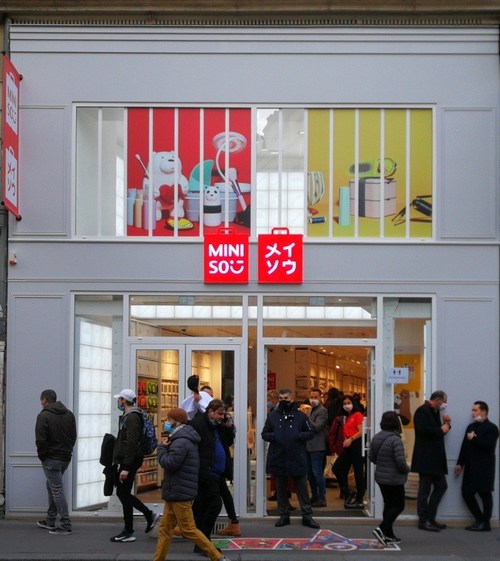 MINISO store on 58 Rue de la Chaussée-d'Antin