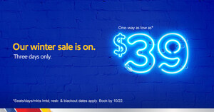 Southwest Airlines Announces Three-Day $39 WOW Sale For Winter Travel