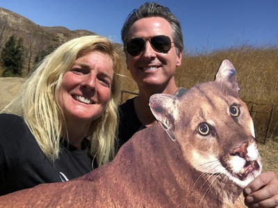 California State Governor Gavin Newsom and Beth Pratt, California Executive Director for the National Wildlife Federation.