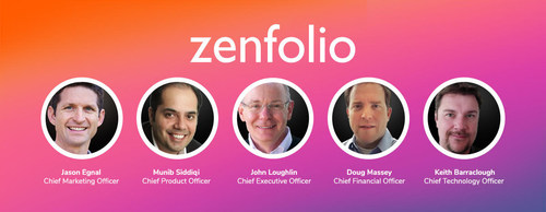 Zenfolio leadership team (L-R) Jason Egnal, Chief Marketing Officer; Munib Siddiqi, Chief Product Officer; John Loughlin, Chief Executive Officer; Doug Massey, Chief Financial Officer; and Keith Barraclough, Chief Technology Officer