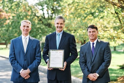 (L-R) Scott Hillegas, FCCI; Ronald Livingston Jr., Babb, Inc.; and Eric Fudoli, FCCI