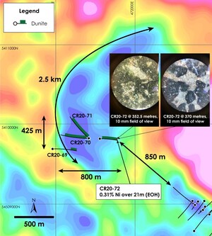 Canada Nickel Makes Third New Discovery at Crawford Nickel-Cobalt Sulphide Project