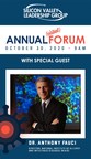 Dr. Anthony Fauci to be special guest and panelist at Silicon Valley Leadership Group's Annual Forum