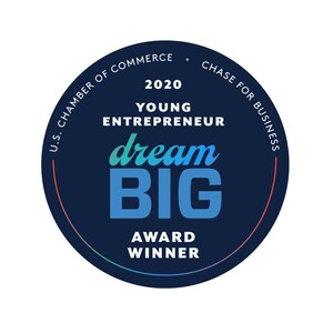 Teen Hustl Honored by U.S. Chamber of Commerce as 2020 Dream Big Young Entrepreneur Achievement Award Winner