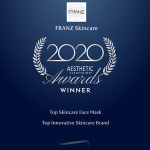 Franz Skincare USA Announces Second Consecutive Win of "Top Skincare Face Mask" in the 2020 Aesthetic Everything® Aesthetic and Cosmetic Medicine Awards