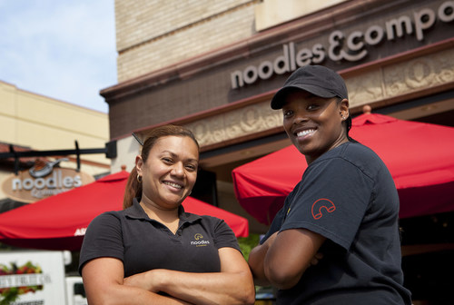 Noodles & Company expands team member benefits with industry-leading offerings to promote inclusion, mental health, and much more. (Note: Photo was taken pre-COVID. Noodles & Company is committed to the highest safety standards.)