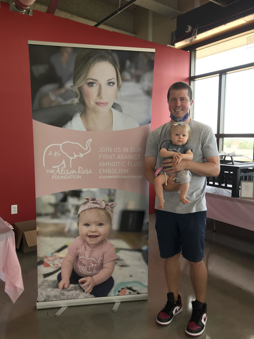 The Alison Rose Foundation is pleased to announce its first major charitable contribution in the amount of $25,000 to the Amniotic Fluid Embolism (AFE) Foundation to further research efforts of amniotic fluid embolism, a rare and often-fatal birth complication.
