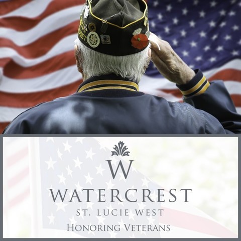 Watercrest Senior Living Group is granting ten veterans a $5,000 scholarship toward assisted living accommodations at Watercrest St. Lucie West Assisted Living and Memory Care in St. Lucie, Florida.