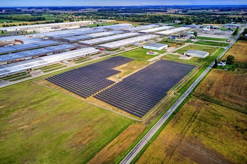 The City of Shelby's Solar Site. Photo by United Renewable Energy, LLC
