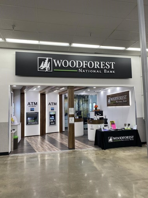 Pictured above is the new Woodforest National Bank branch inside Walmart at 2500 Forest Hills Rd. W., Wilson, NC.