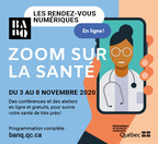Zoom sur la santé : du 3 au 8 novembre, BAnQ offre des conférences numériques gratuites avec des experts du milieu de la santé