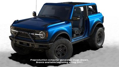 The two-door fully loaded Lightning Blue 2021 Ford Bronco, graciously donated by St. Jude Detroit Gala co-chairs Calvin and Sarah Ford, is up for auction, with proceeds going to St. Jude Children's Research Hospital. The sure-to-be collector’s item can be bid on through Oct. 29 by visiting stjude.org/detroitgala