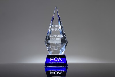 Panasonic's award from FCA North America for Innovation Supplier of the Year