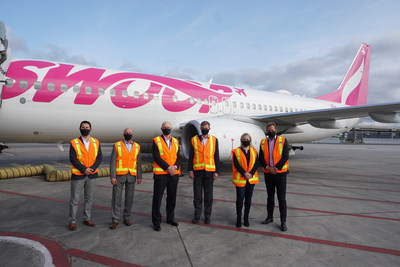 Swoop Takes Off From Toronto Pearson Airport (CNW Group/Swoop)