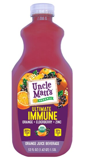 Uncle Matt's Organic® Launches Ultimate Immune Orange Juice Beverage