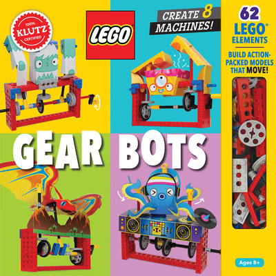 Introducing the next LEGO STEM kit from Klutz! Build 8 physics-driven kinetic creatures with LEGO Gear Bots. Each model includes a papercraft character that you fold and link with LEGO elements.