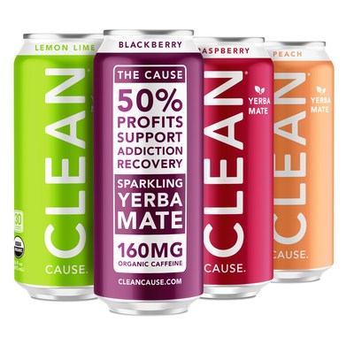 CLEAN Cause is an Austin-based beverage company with a giveback program that donates 50 percent of its profits to support recovery from alcohol and drug addiction via "CLEAN Kickstarts" sober living scholarships. CLEAN Cause beverages are a sparkling, organic, Yerba Mate with 160mg of Better Caffeine™ for longer lasting, sustained energy without the crash or jitters of coffee or energy drinks.
