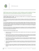 MEG Energy announces third quarter results including successful completion of major plant turnaround, increased production guidance and further cost reductions