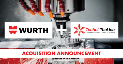 Würth Industry North America (WINA) announced today that it has acquired the Louisiana Assets of Techni-Tool Inc.