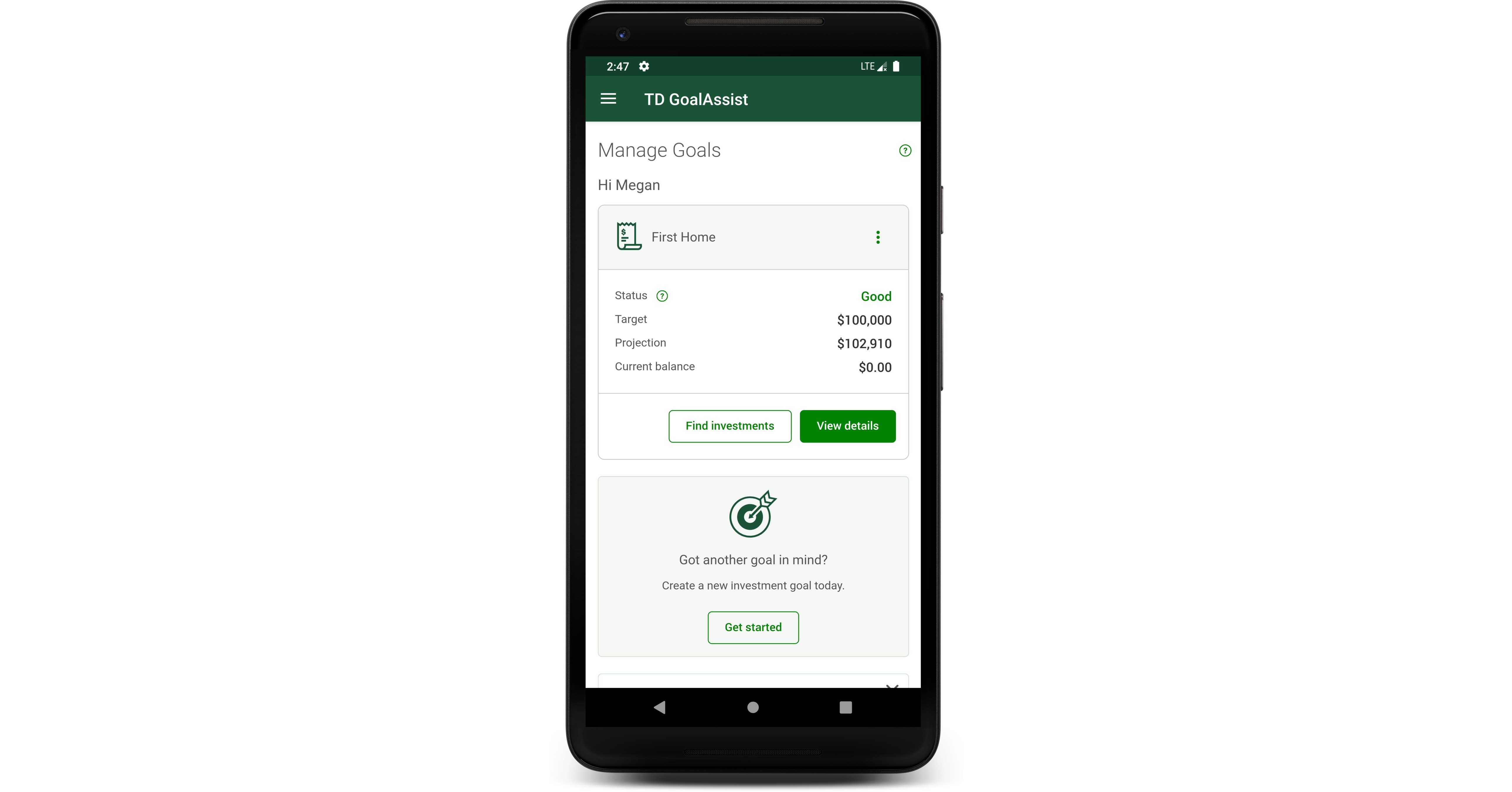 Put your investing goals in reach with new mobile app, TD GoalAssist™ - Oct  27, 2020