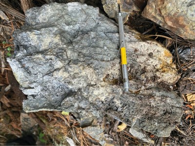 Figure 2C - Photograph of massive sulphide and quartz veining from the Golden Hornet project area (CNW Group/Talisker Resources Ltd)