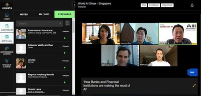 (An image from World AI Show Singapore’s BFSI panel discussion that was streamed live on 16 October 2020)