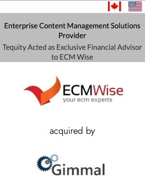 Tequity Advisors' Client ECM Wise has been Acquired by Gimmal