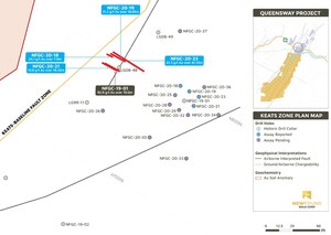 New Found Intercepts 22.3 g/t Au over 41.35m and 31.2 g/t Au over 18.85m in Initial Step-Out Drilling at Keats Zone, Queensway Project, Newfoundland