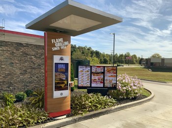 Digital Drive-Thru Menu Boards at Single Drive-Thru Location at Burger King (CNW Group/Restaurant Brands International Inc.)