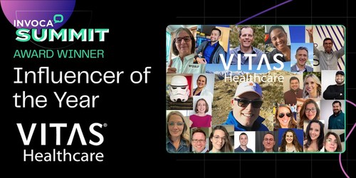 VITAS Healthcare was named "Influencer of the Year" at the 2020 Invoca Summit.