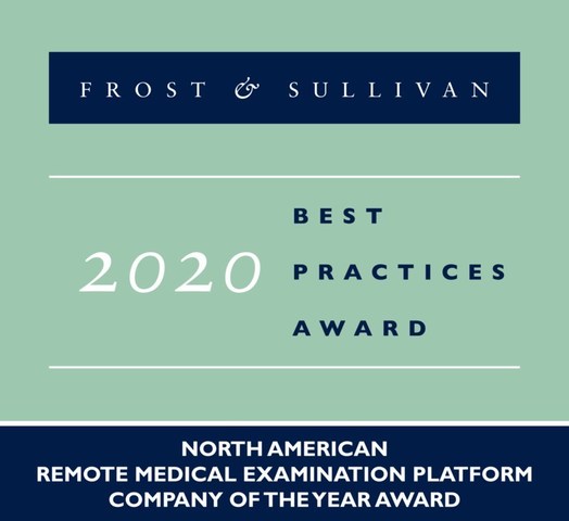 2020 North American Remote Medical Examination Platform Company of the Year Award