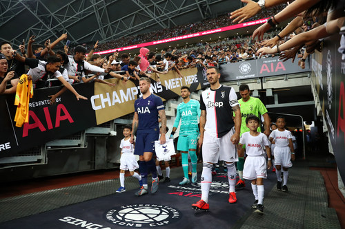 Tottenham and Juventus Before 2019 ICC Singapore Presented by AIA
