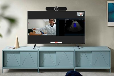 TeleRay Summit all-in-one telehealth and teleconference system for any TV or monitor. Zoom and pan capability. Software and cables included. Available on Amazon.