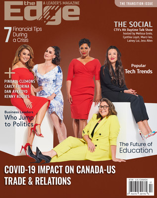 The Fall/Winter 2020 ‘Transition Issue’ of The Edge Magazine features exclusive interviews with the cast of The Social (CNW Group/The Edge: A Leader's Magazine)
