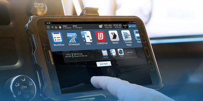 Platform Science's purpose-built Remote Platform Management (RPM) and Samsung’s ruggedized tablets offer optimal mobility experience to Werner Enterprises (PRNewsfoto/Platform Science)