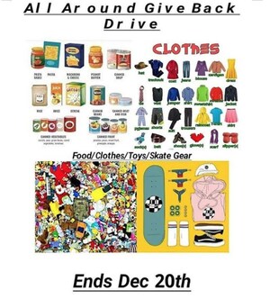 Skate For Changes Announces December 20th, 2020 NYC All Around Give Back Drive for the Holidays