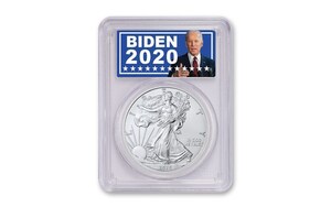 Trump and Biden Labels on Silver Eagle Coins Become a Popular Way to Commemorate a Historic Election Season