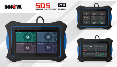 The Innova 7111 Smart Diagnostic System (SDS) diagnostic tablet is an all-in-one solution featuring an automotive diagnostic tablet tool and RepairSolutions2 knowledgebase. It delivers the most complete diagnostic system in single form factor to make it easier for technicians and advanced automotive enthusiasts to efficiently find and fix problems on today's vehicles.