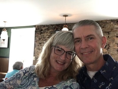 “Be persistent, listen to your body,” said pancreatic cancer survivor Jerry McGee whose diagnosis of Stage III Pancreatic Adenocarcinoma in 2011 changed his life, pictured here with his wife Elizabeth. “Focus on the present, deal with your diagnosis one day at a time, and look for the signs around you that give you hope and strength.”