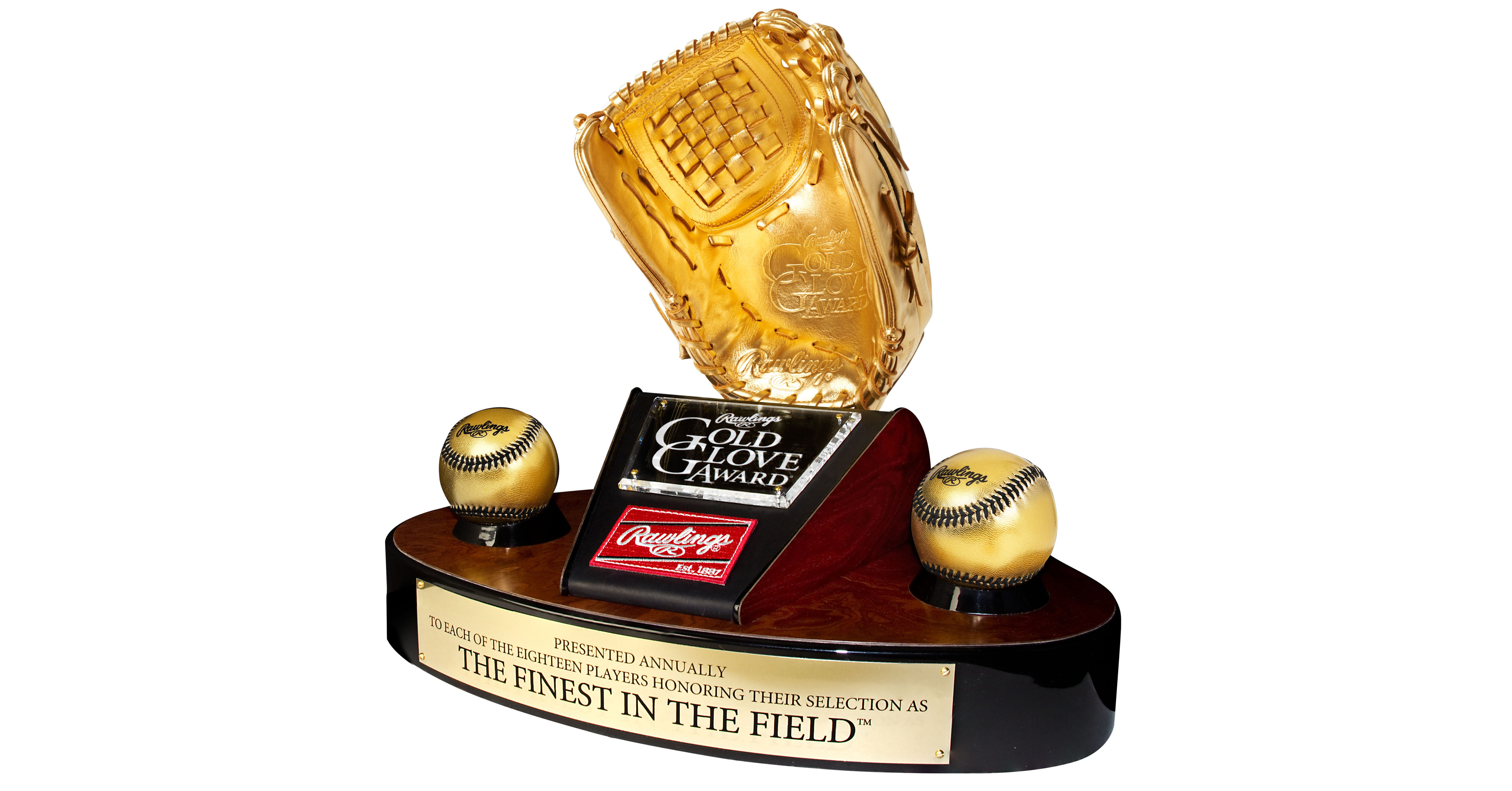 Baseball Golden Glove Trophy | Baseball Awards | Golden Glove Award