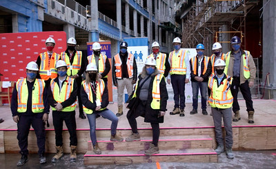Tridel kicked off the Built for Respect campaign in partnership with Ellis Don, the Labourers' International Union of North America- Local 183,  Residential Construction Council of Ontario (RESCON) and Building Industry & Land Development Association (BILD), to tackle and eliminate racism within the construction industry. (CNW Group/Tridel Corporation)