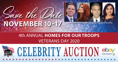 Homes For Our Troops is hosting its 4th Annual Celebrity Auction on eBay Nov. 10-17.