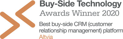 Altvia Wins Buy-Side Technology Award for Best Customer Relationship Management (CRM) Platform
